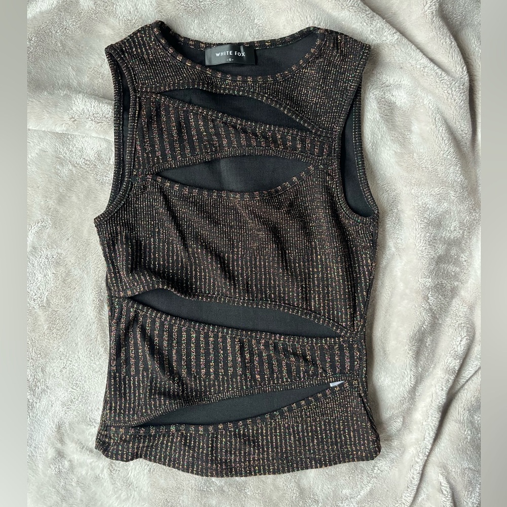 White Fox Boutique cut out tank top
